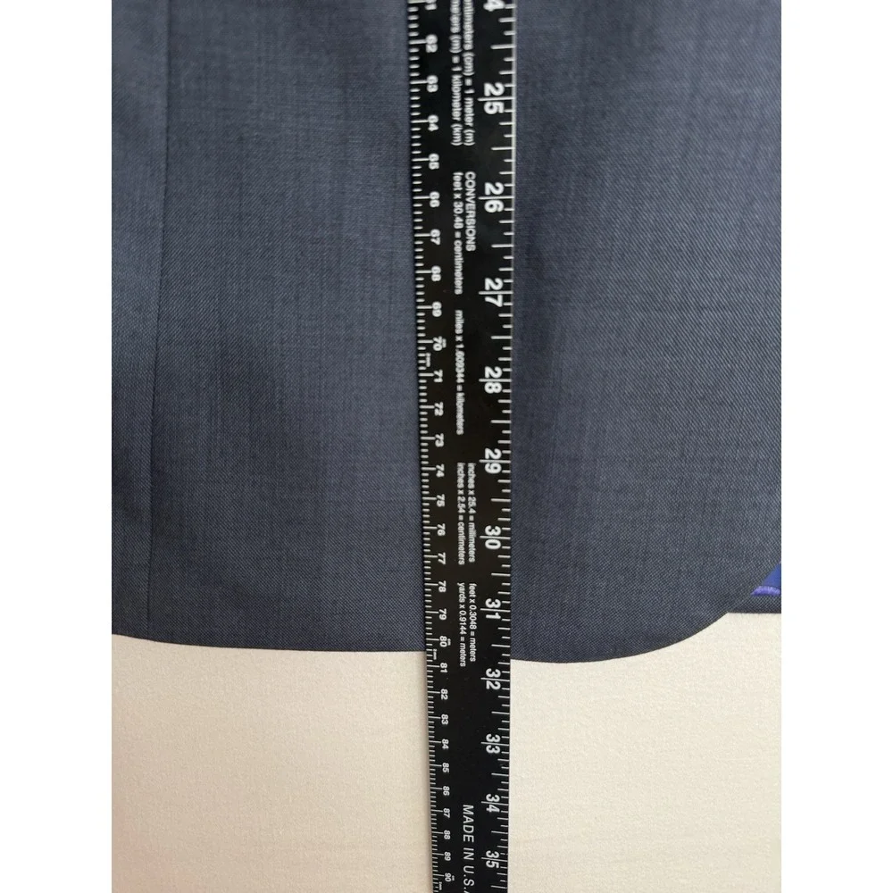 Indochino Luxury Wool Blazer Sportcoat 40R Navy Blue Jellyfish Lining Custom